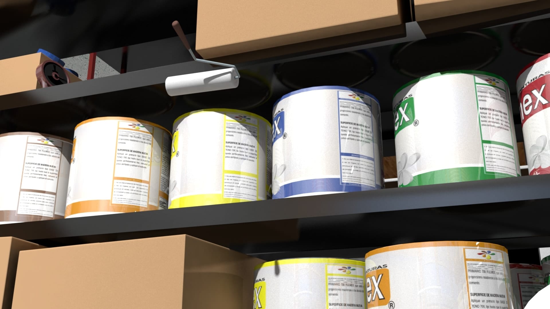 Falling Brush Render