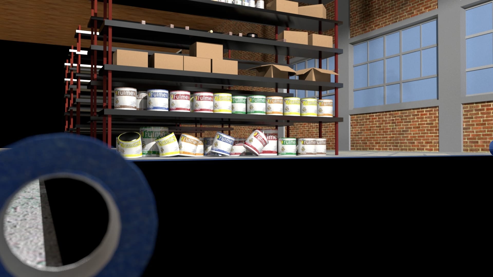 Falling Brush Render