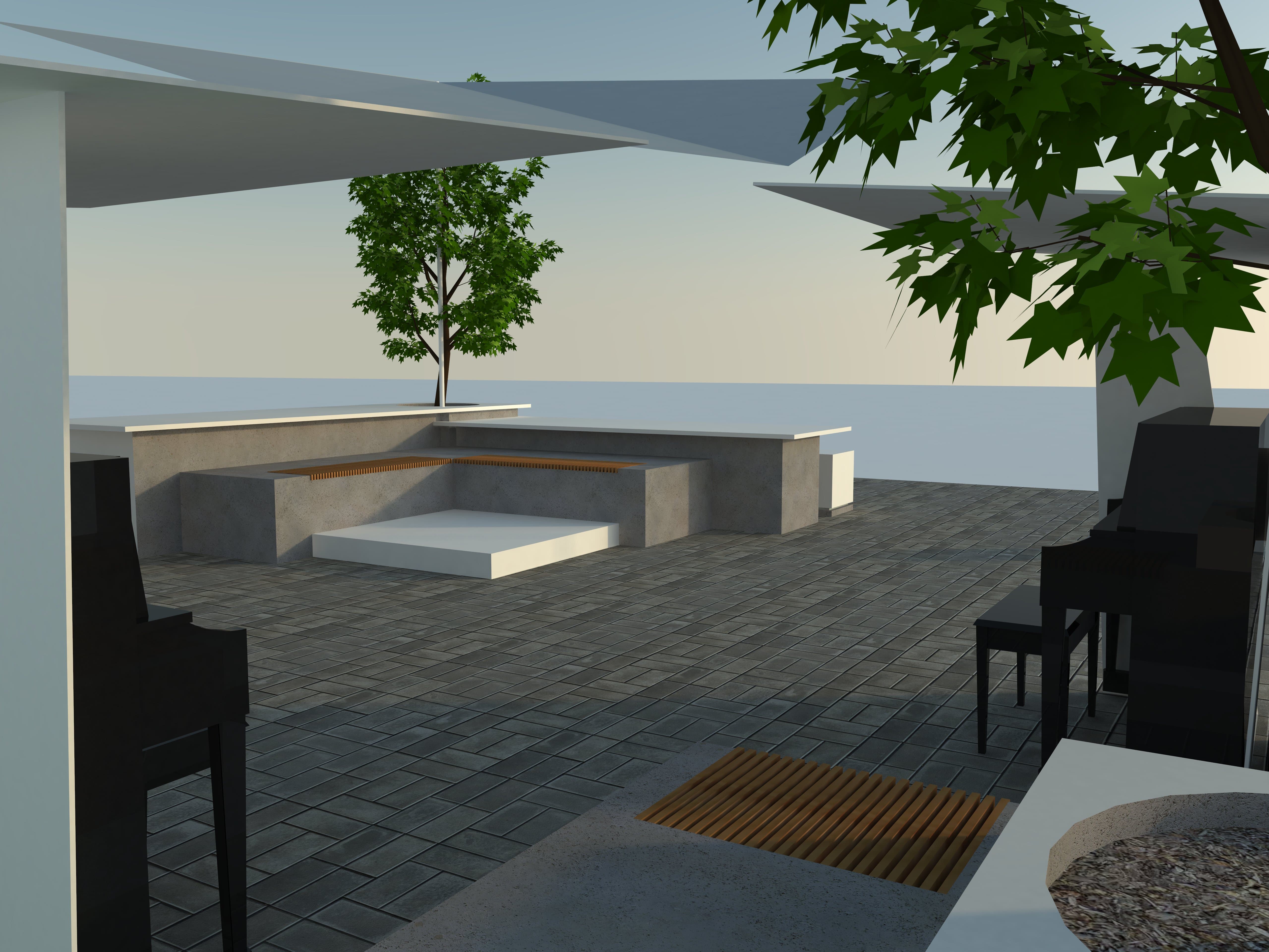 View of the stands from the stage.